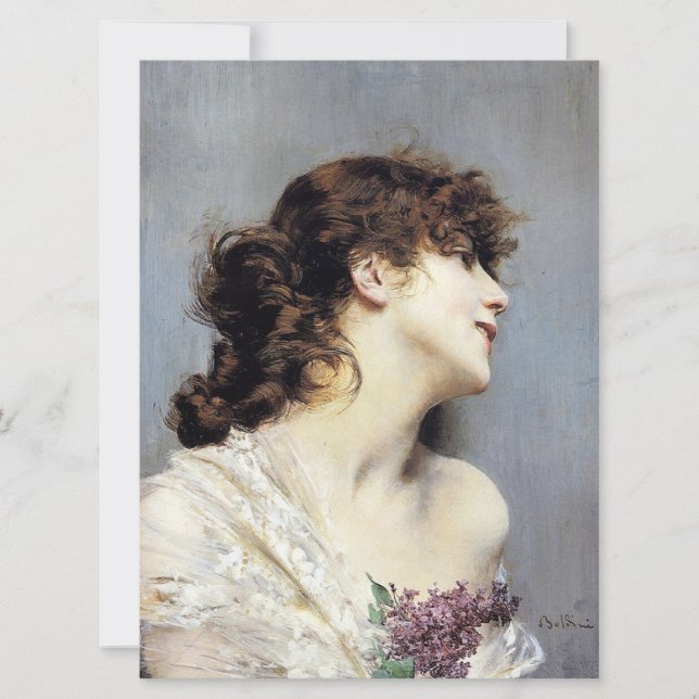 Happy Young Women (von Giovanni Boldini) Karte (Vorderseite)