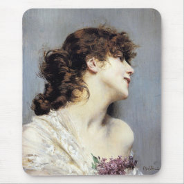Happy Young Women (von Giovanni Boldini) Mousepad