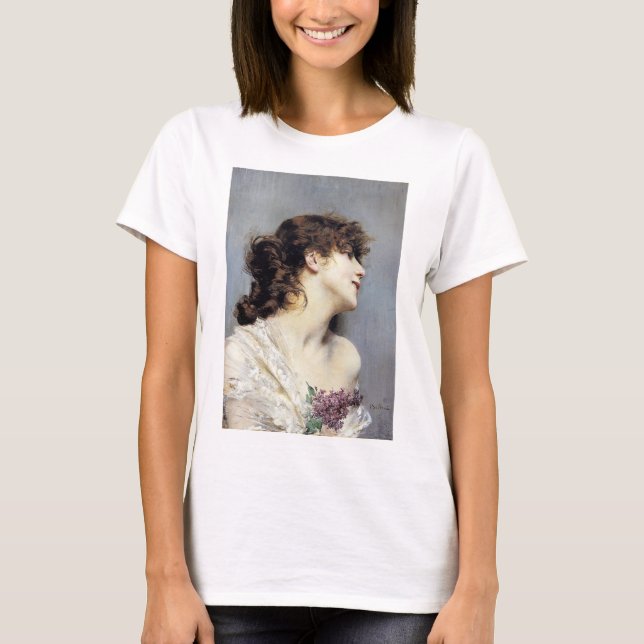 Happy Young Women (von Giovanni Boldini) T-Shirt (Vorderseite)