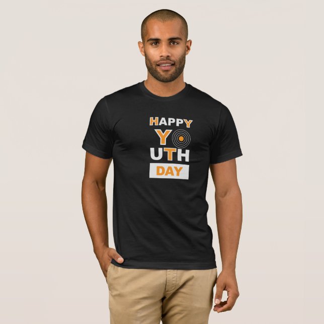 happy youth day  youth day t shirt   (Vorne ganz)