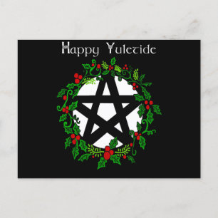 Happy Yuletide Einladungspostkarte