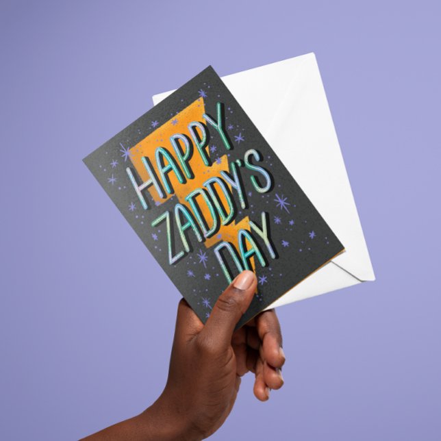 Happy Zaddy's Day Dankeskarte (cheeky and fun Zaddy's Day card for the dad with rizz)