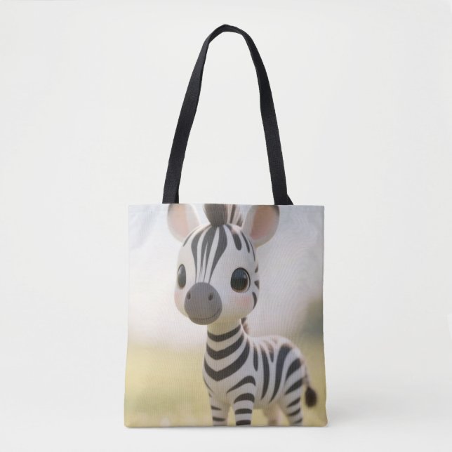Happy Zebra Tote Bag (Vorderseite)