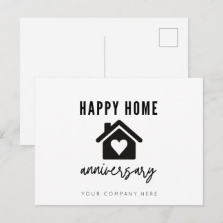 Happy Zuhause Anniversary Postkarte