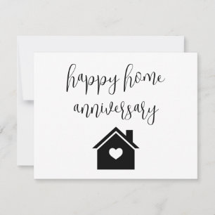 Happy Zuhause Anniversary Realty Karte