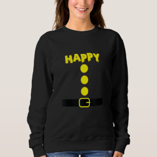 Happy Zwarf Halloween Familie glückliche Kostümfar Sweatshirt