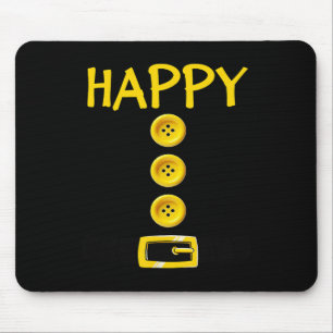 Happy Zwarf Halloween Kostümfarbe passt glücklich  Mousepad