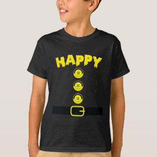 Happy Zwarf Halloween Kostümfarbenspiel Familien T-Shirt
