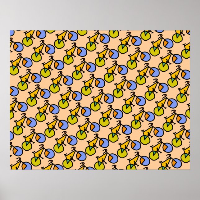 Happybike-Muster Poster (Vorne)