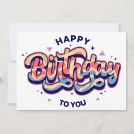 #HappyBirthday #TypografieArt #BirthdayTypografie Feiertagskarte