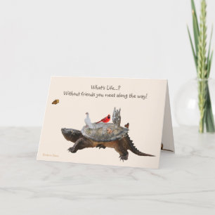 HappyBirthday: Was ist ein Leben ohne Freunde? Karte