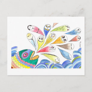 HappyFish Postkarte