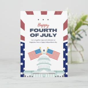 #HappyFourthOfJulyFlatHolidayCard Feiertagskarte