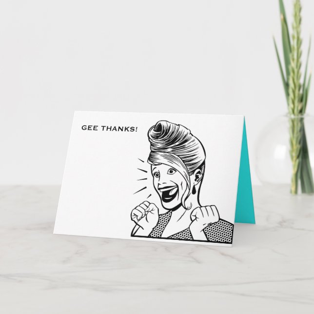 Happygal_stampart, GEE DANKE! Dankeskarte (Vorderseite)