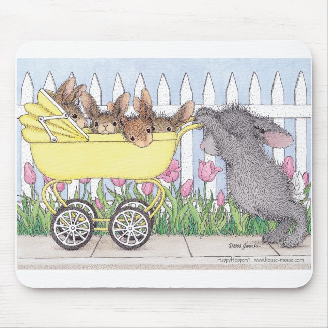 HappyHoppers® Mausunterlagen Mousepad (Vorne)