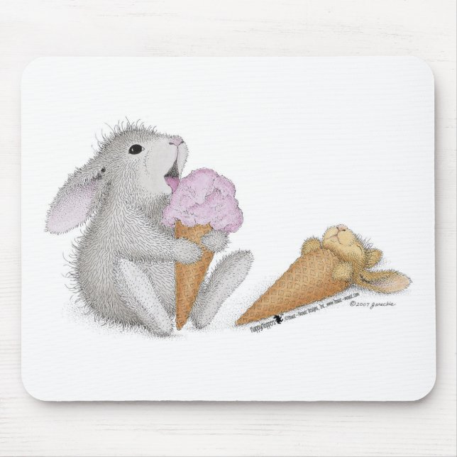 HappyHoppers® Mausunterlagen Mousepad (Vorne)
