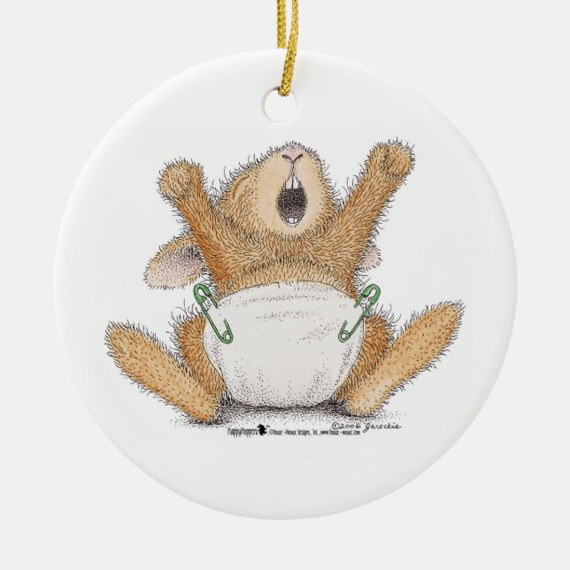 HappyHoppers® Verzierung Keramikornament (Vorne)