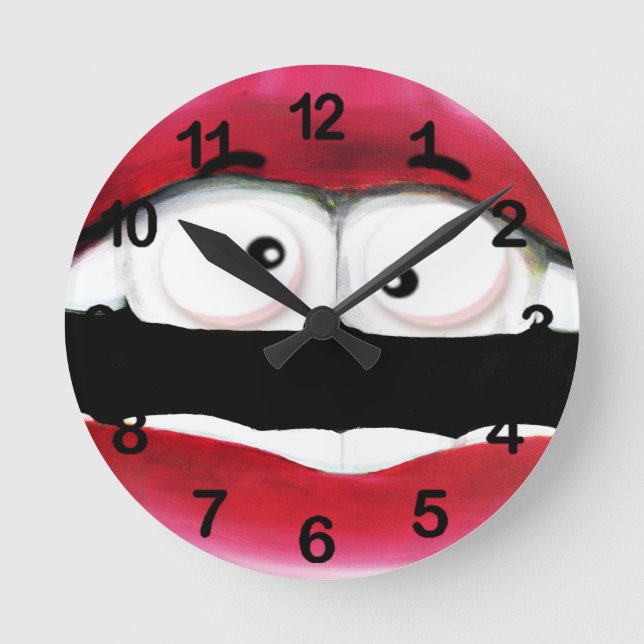 HappyHourTime !_ Runde Wanduhr (Vorderseite)