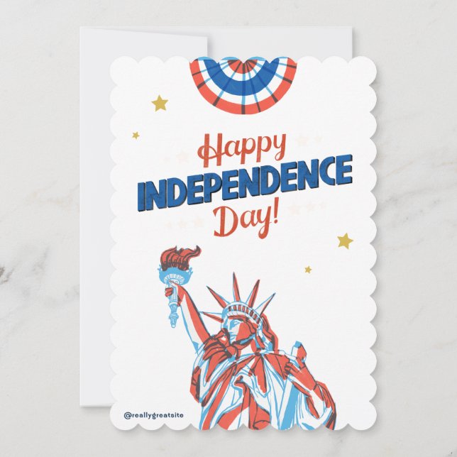 #HappyIndependenceDay Einladung (Rückseite)