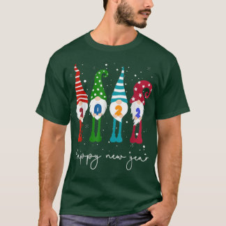 HappyNew Year 2022 Gnome Xmas Family Matching T-Shirt