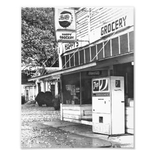 Happy's Lebensmittelgeschäft, Ottawa, Kansas 1970e Fotodruck