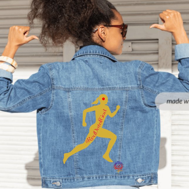 HappyWorkTHE RED DOT OF GOD CHRISTLICH Jeansjacke (Von Creator hochgeladen)