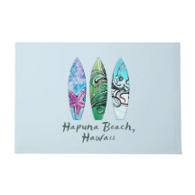 Hapuna Beach Hawaii Surfboards Vordertür Mat