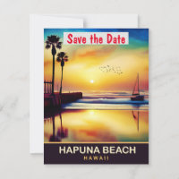 Hapuna Beach, Hawaii, Travel Postcard,