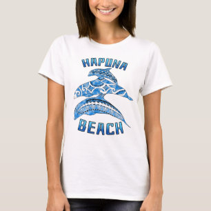 Hapuna Beach Hawaii Vacation Tribal Delphine T-Shirt