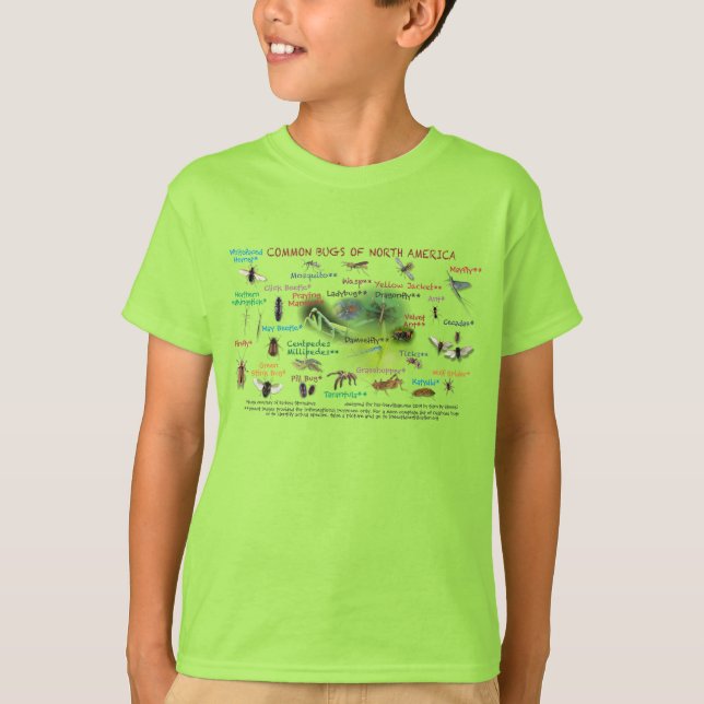Har-Ber Village Common Bugs T - Shirt Jugend (Vorderseite)
