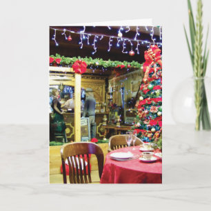 Har-Ber Village saloon 2014c Greeting Card Feiertagskarte