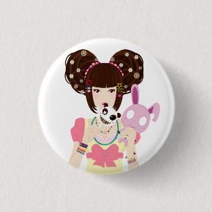 Harajuku Mädchen Yuriko Button