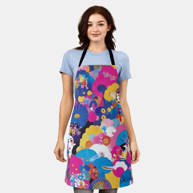 Harajuku-Muster Schürze (Getragen)