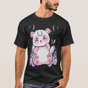 Harajuku Panda und Nu Goth Bear für Niedlichen Hor T-Shirt
