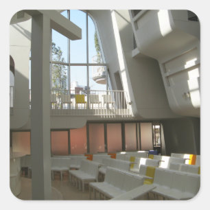 Harajuku Protestant Church, Tokio, Japan Quadratischer Aufkleber