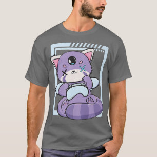 Harajuku Roter Panda Gaming Decora Fairy Kei Anime T-Shirt