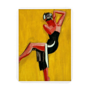 Harald Giersing, Dancer on Yellow Background, 1920 Magnet