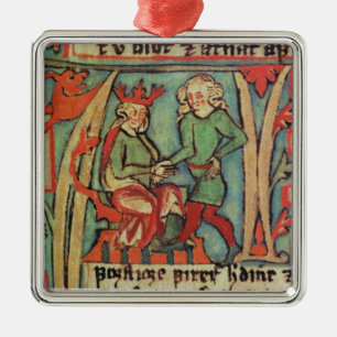 Harald I Fairhair grüßenGuthrum 'Flateybok Ornament Aus Metall