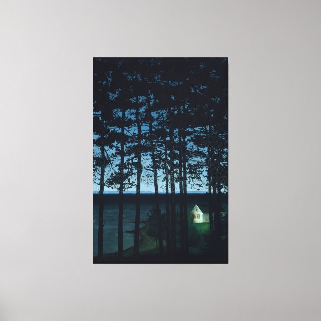 Harald Oscar Sohlberg - Hütte Fisherman (1899) Leinwanddruck (Vorderseite)