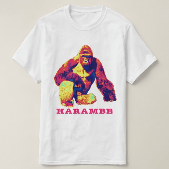 Harambe Gorilla T - Shirt (Design vorne)