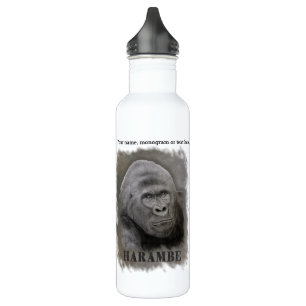 Harambe (Graphitzeichnen) Edelstahlflasche