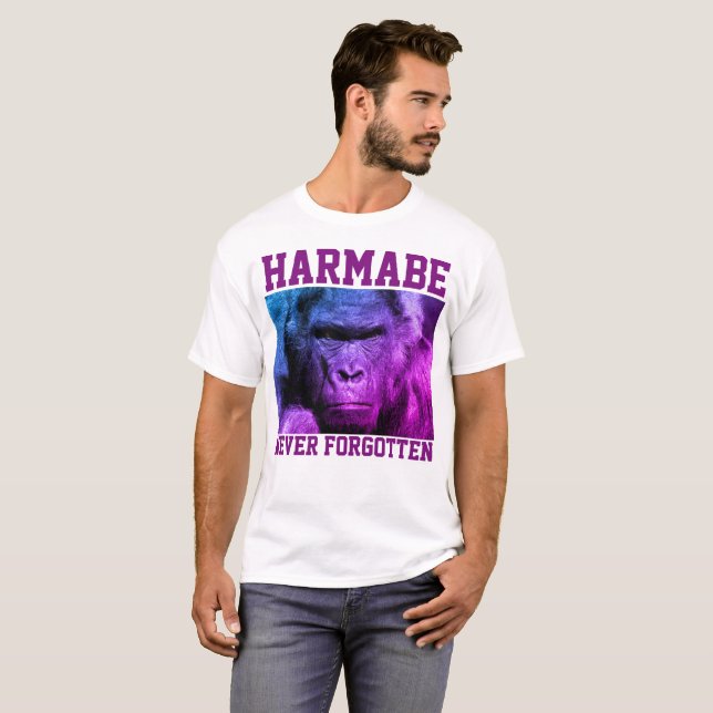 HARAMBE NIEMALS VERGESSEN T - Shirt (Vorne ganz)