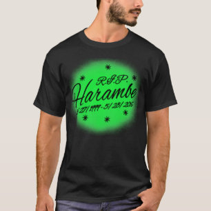 Harambe RIP Airbrush Gedenkstätte Erholung für Fri T-Shirt