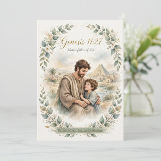 Haran-Kunst-Sammelkarten 5x7 - Genesis 11:27 Einladung