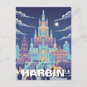 Harbin-Eis-Festival China Postkarte