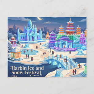 Harbin-Eis-und-Schnee-Festival China Postkarte