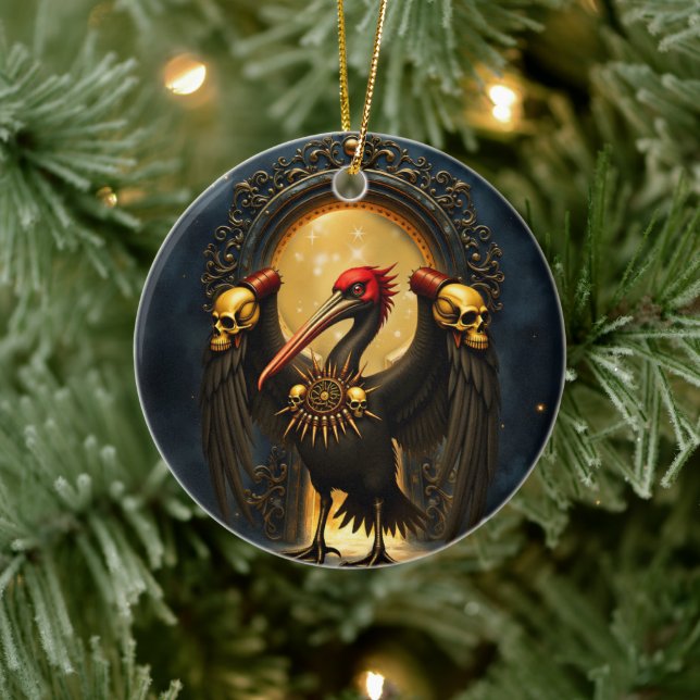 Harbinger of the Golden Gate The Nocturnal Pelican Keramik Ornament (Baum)