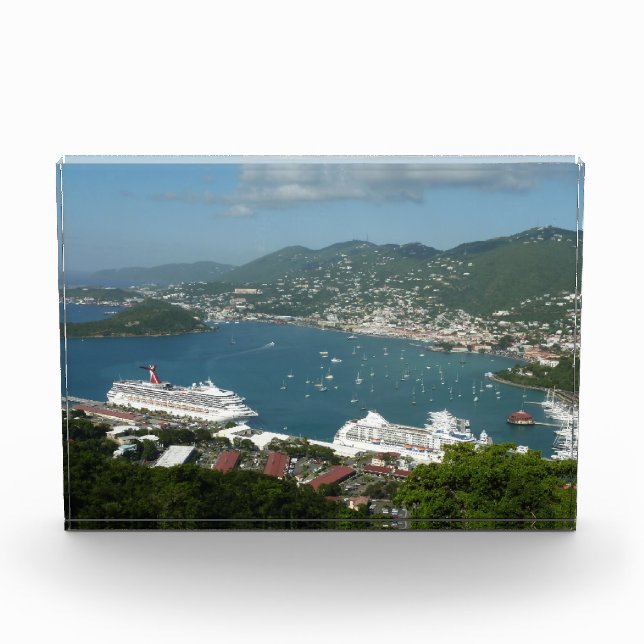 Harbor at St. Thomas US Virgin Islands Fotoblock (Vorderseite)