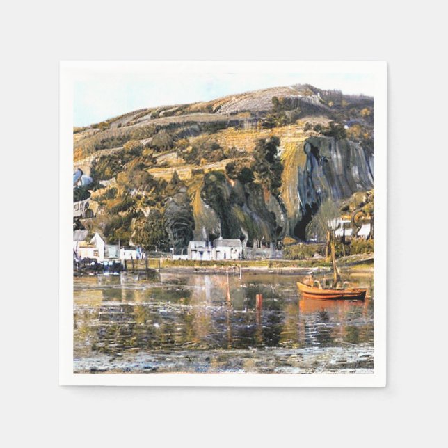 HARBOR BARMOUTH WALES SERVIETTE (Vorderseite)