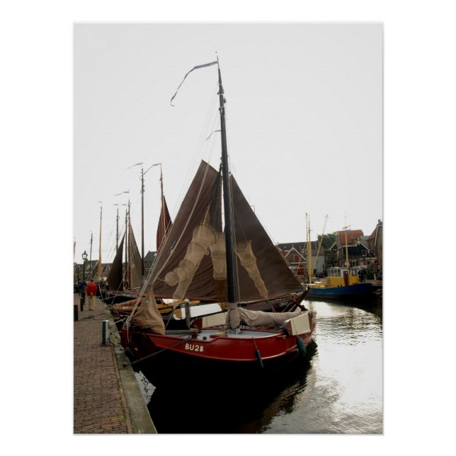 Harbor, boat, sailing  poster (Vorderseite)